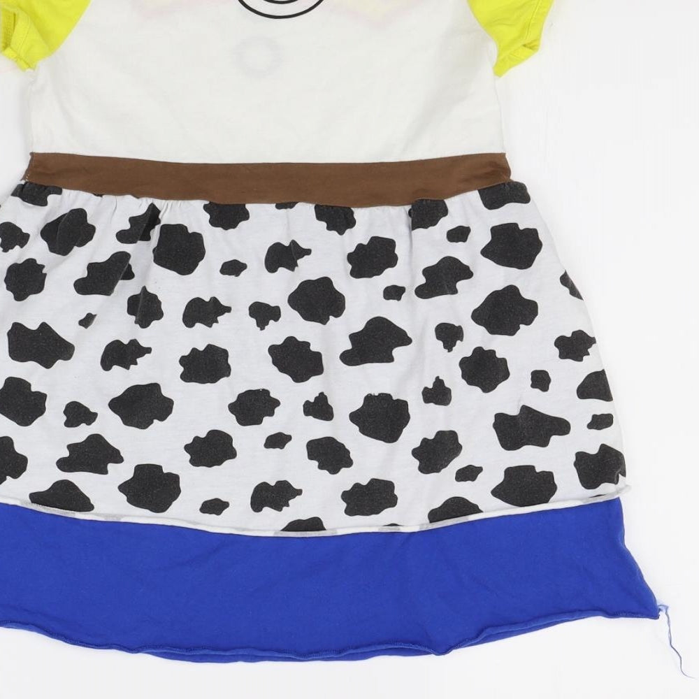 Preworn Girls Multicoloured Animal Print  Fit & Flare  Size 9 Years  - Toy Story