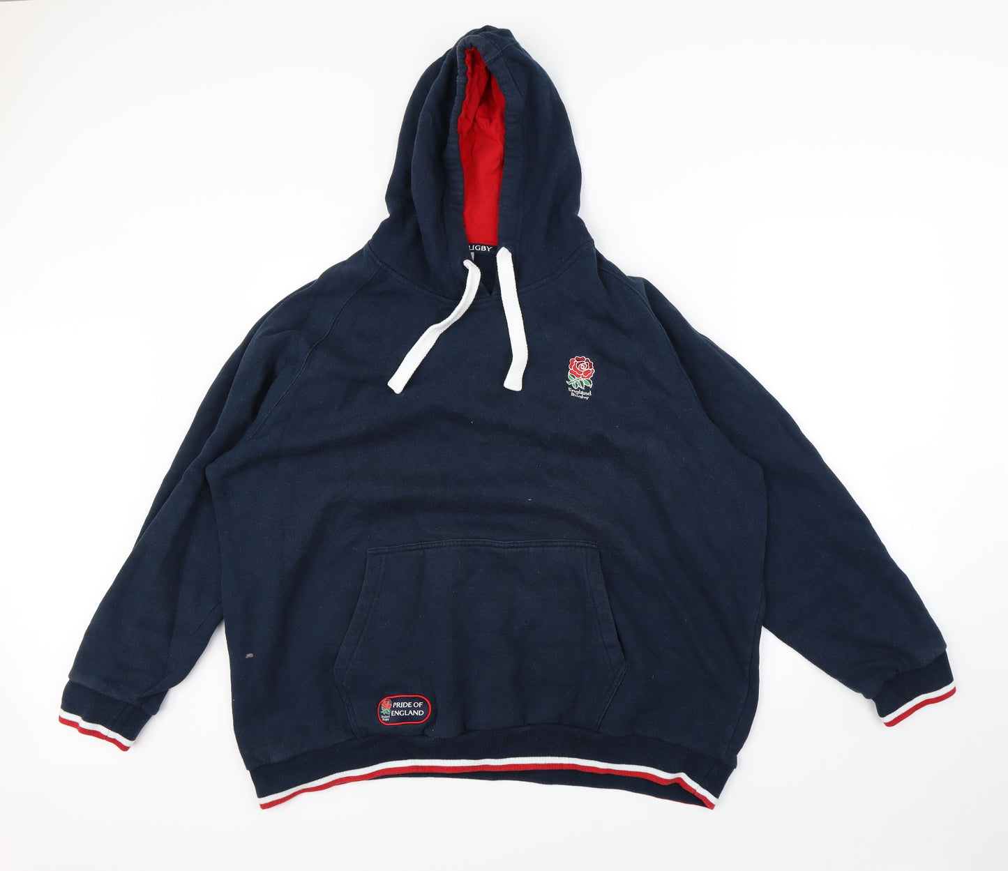 Rugby Mens Blue   Pullover Hoodie Size 2XL  - England Rugby