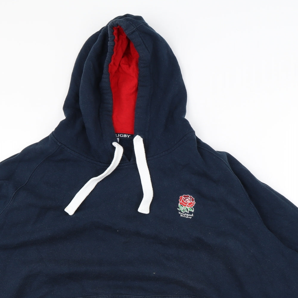 Rugby Mens Blue   Pullover Hoodie Size 2XL  - England Rugby