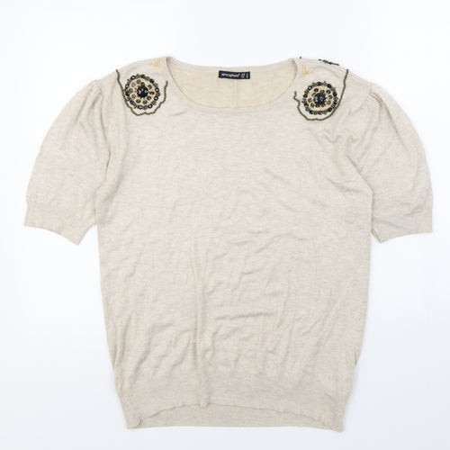 Atmosphere Womens Beige   Pullover Jumper Size 16