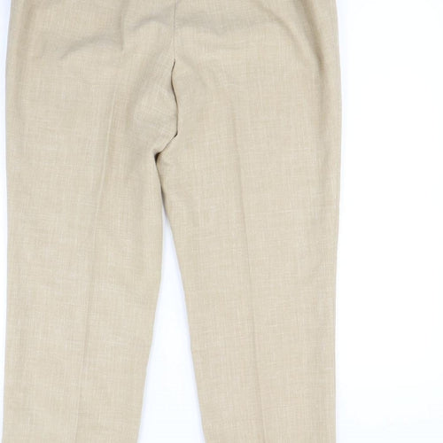 Kris Reutter Womens Beige   Dress Pants Trousers Size 16 L30 in