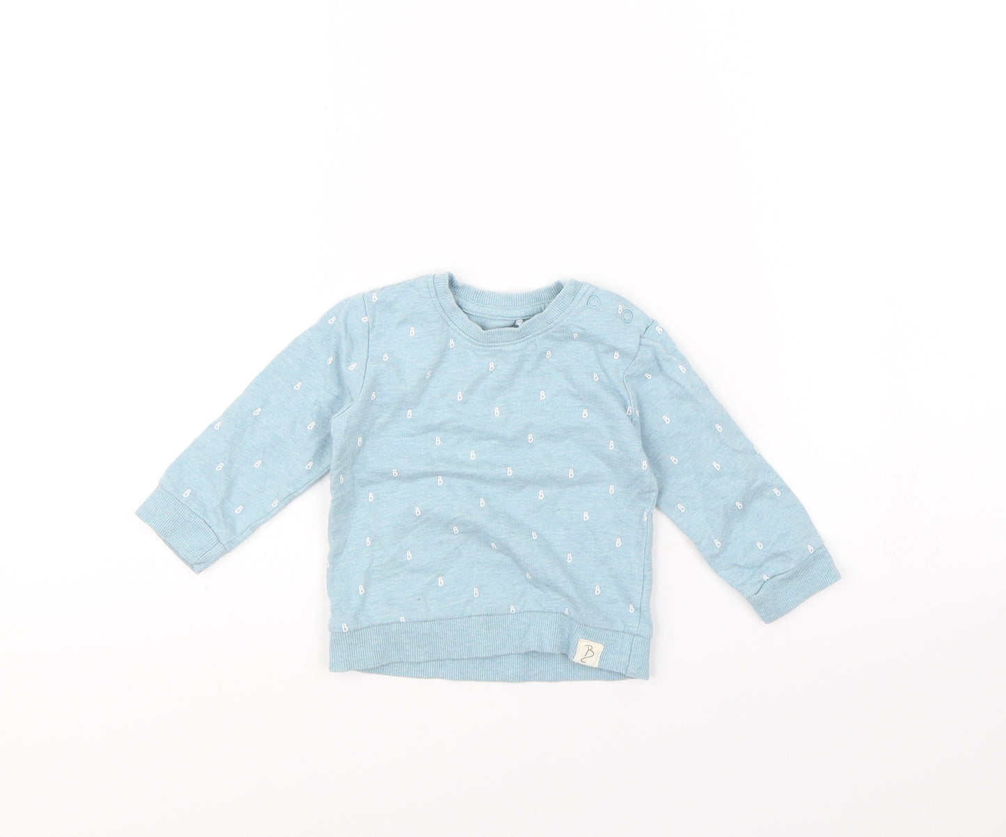 Billie faires Baby Blue Spotted  Pullover Jumper Size 3-6 Months