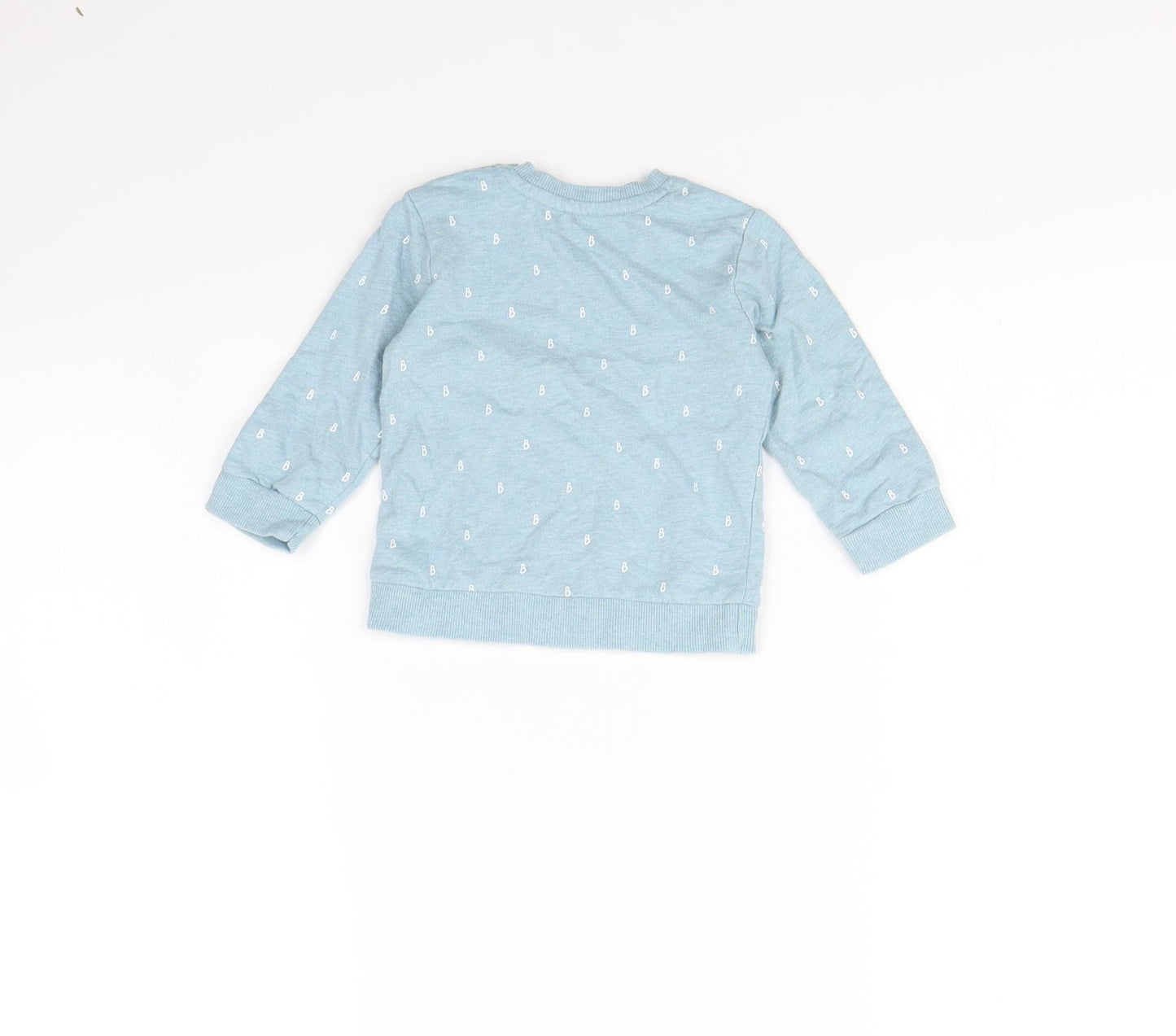 Billie faires Baby Blue Spotted  Pullover Jumper Size 3-6 Months