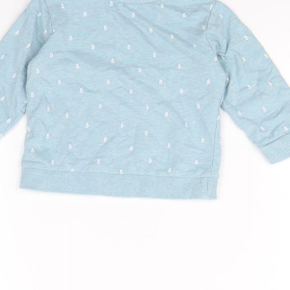 Billie faires Baby Blue Spotted  Pullover Jumper Size 3-6 Months