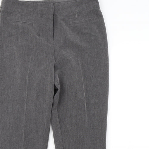 Mia Moda Womens Grey   Dress Pants Trousers Size 14 L30 in