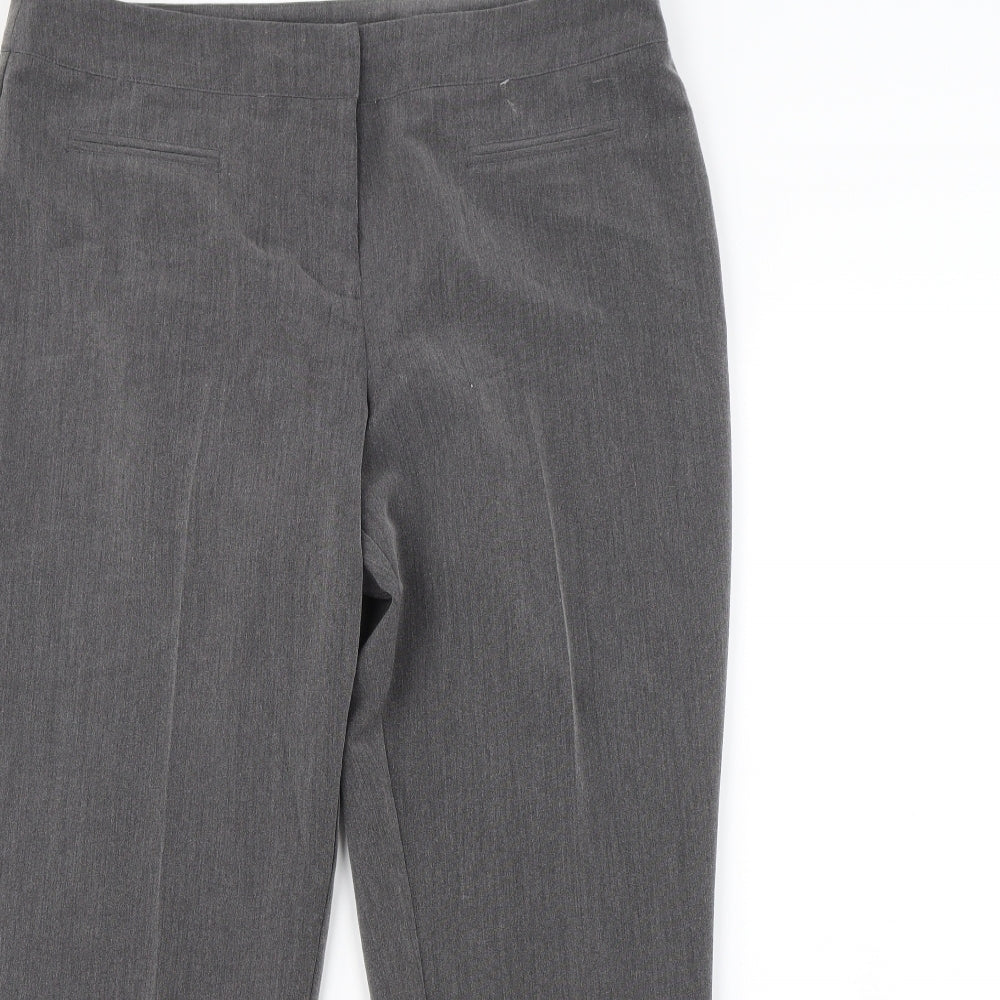 Mia Moda Womens Grey   Dress Pants Trousers Size 14 L30 in