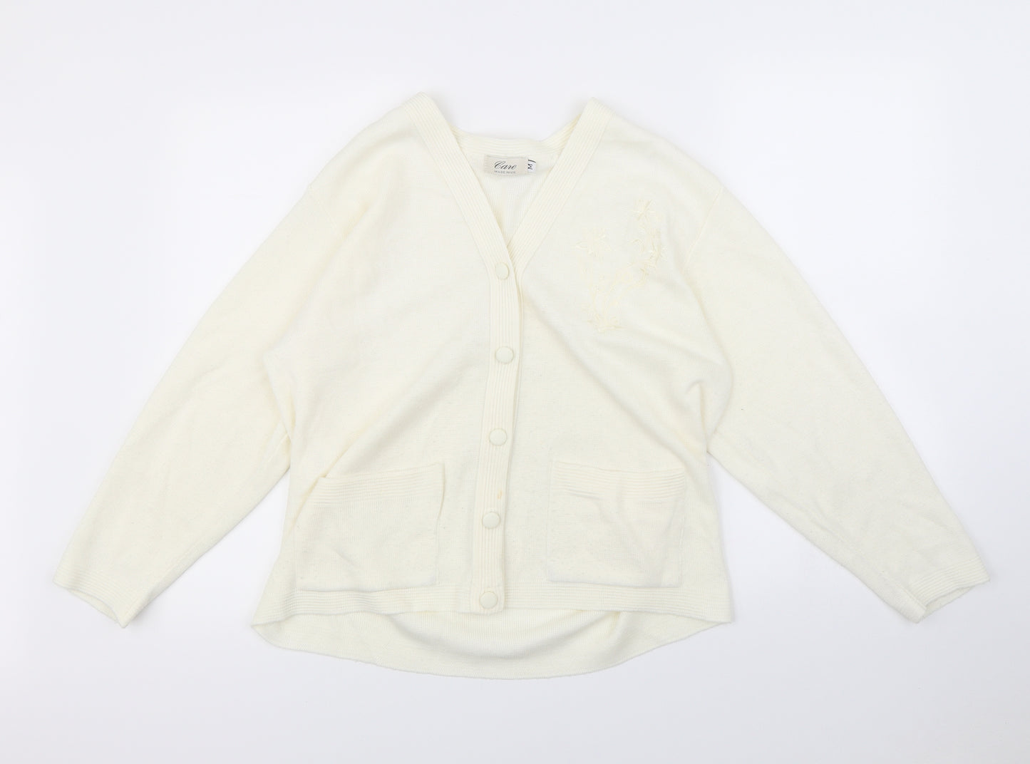 CARE Womens Ivory   Cape Jumper Size M
