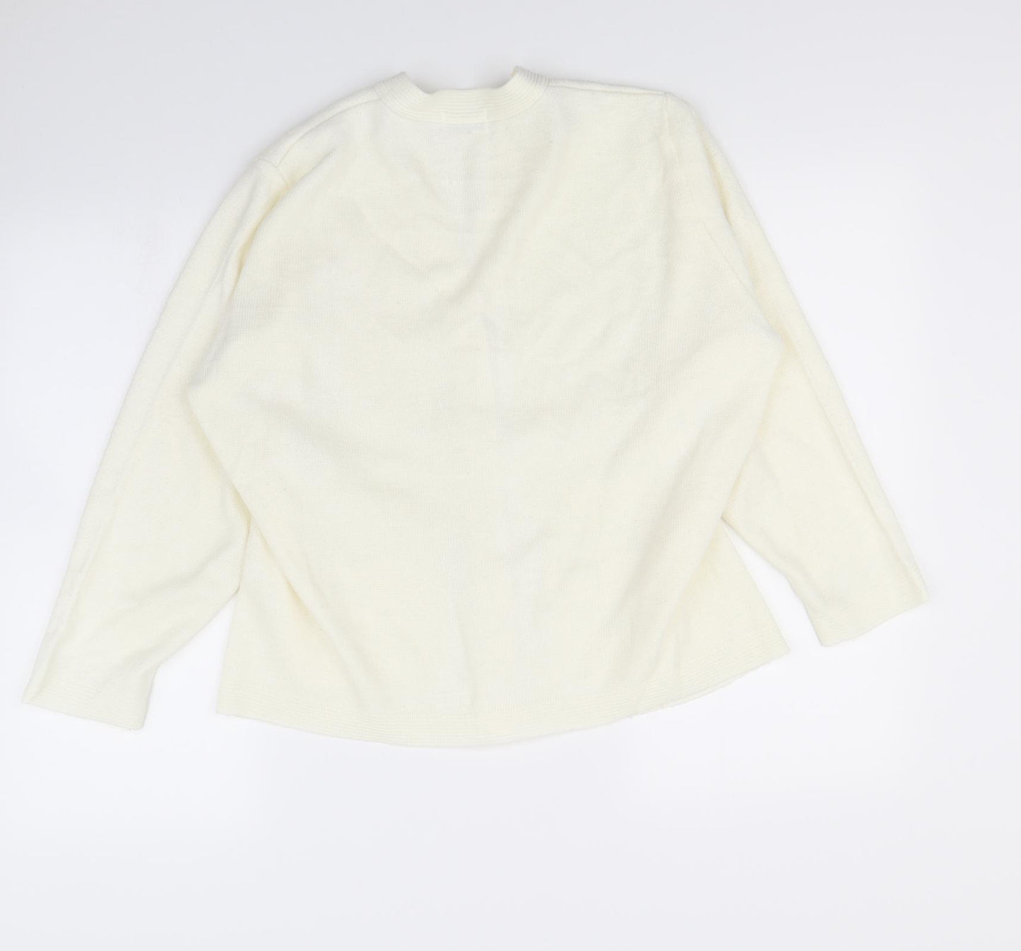 CARE Womens Ivory   Cape Jumper Size M