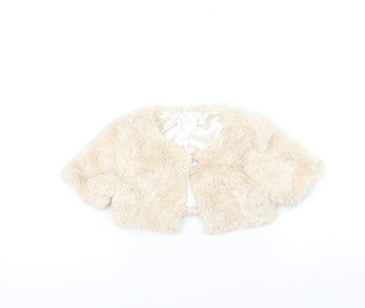 H&M Girls White   Jacket  Size 5-6 Years