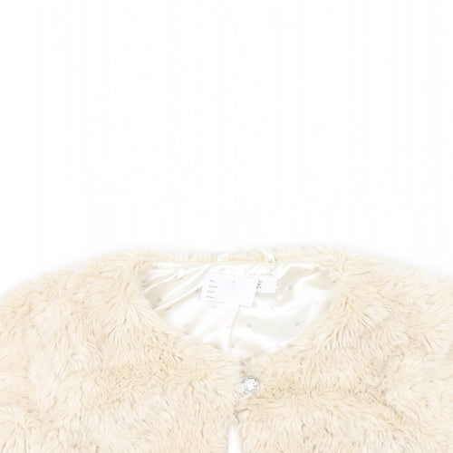 H&M Girls White   Jacket  Size 5-6 Years