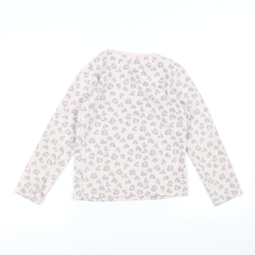 F&F Girls Pink Animal Print  Pullover Jumper Size 8-9 Years
