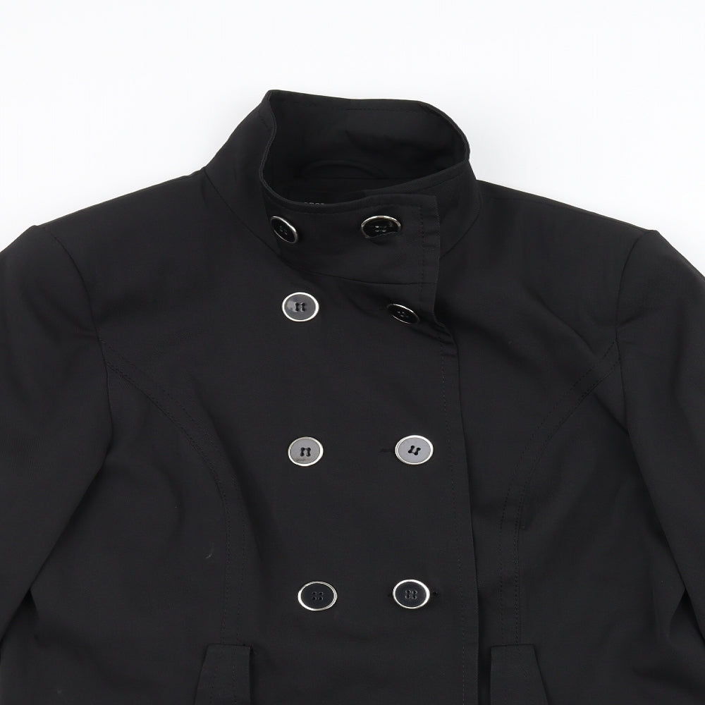 Dorothy Perkins Womens Black   Pea Coat Coat Size 16