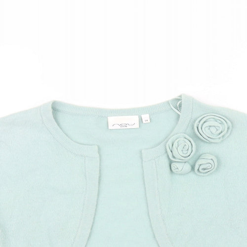 New Look Womens Blue   Cardigan Jumper Size 14