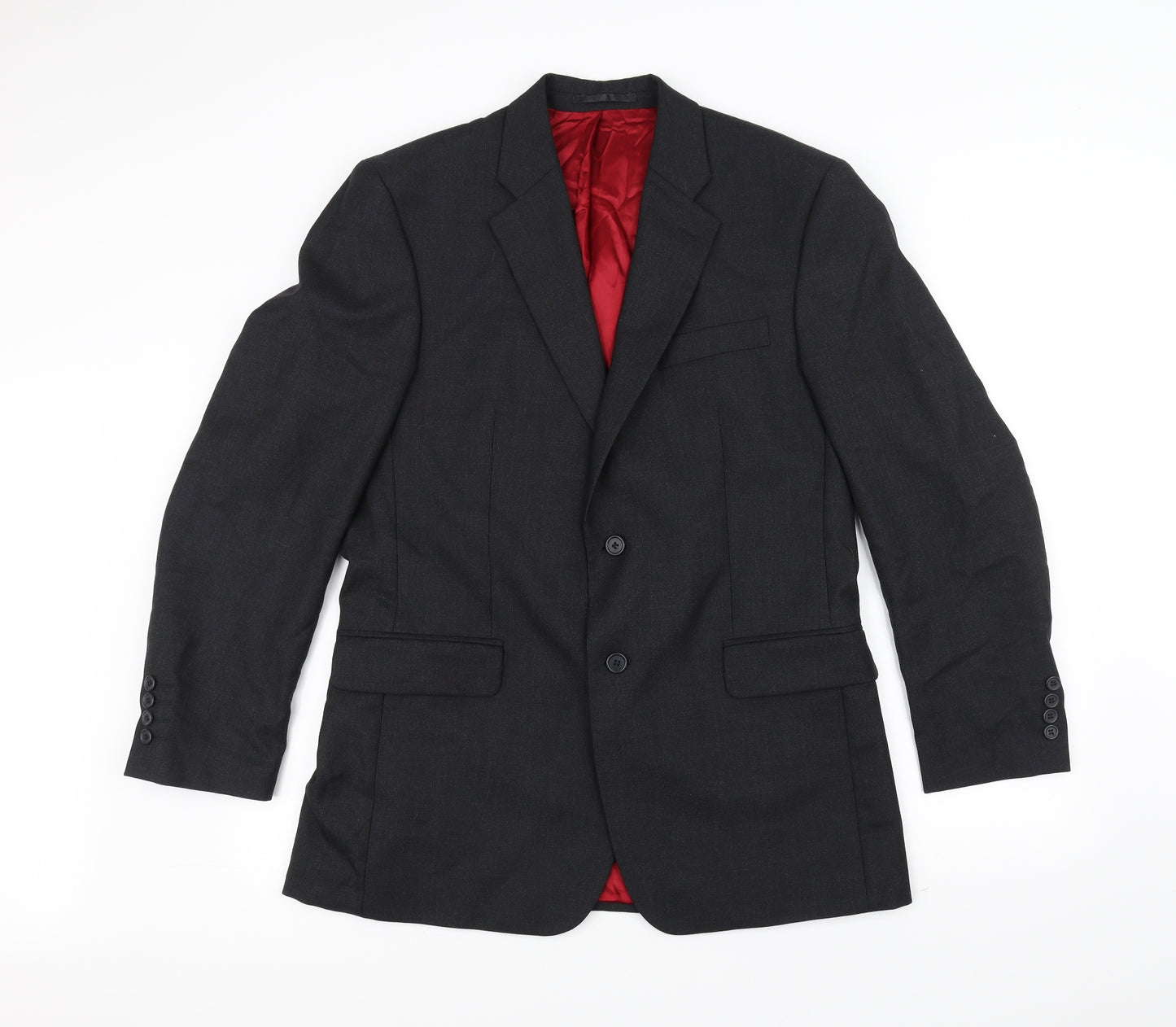 Preworn Mens Black   Jacket Suit Jacket Size 40