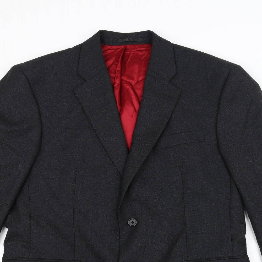 Preworn Mens Black   Jacket Suit Jacket Size 40