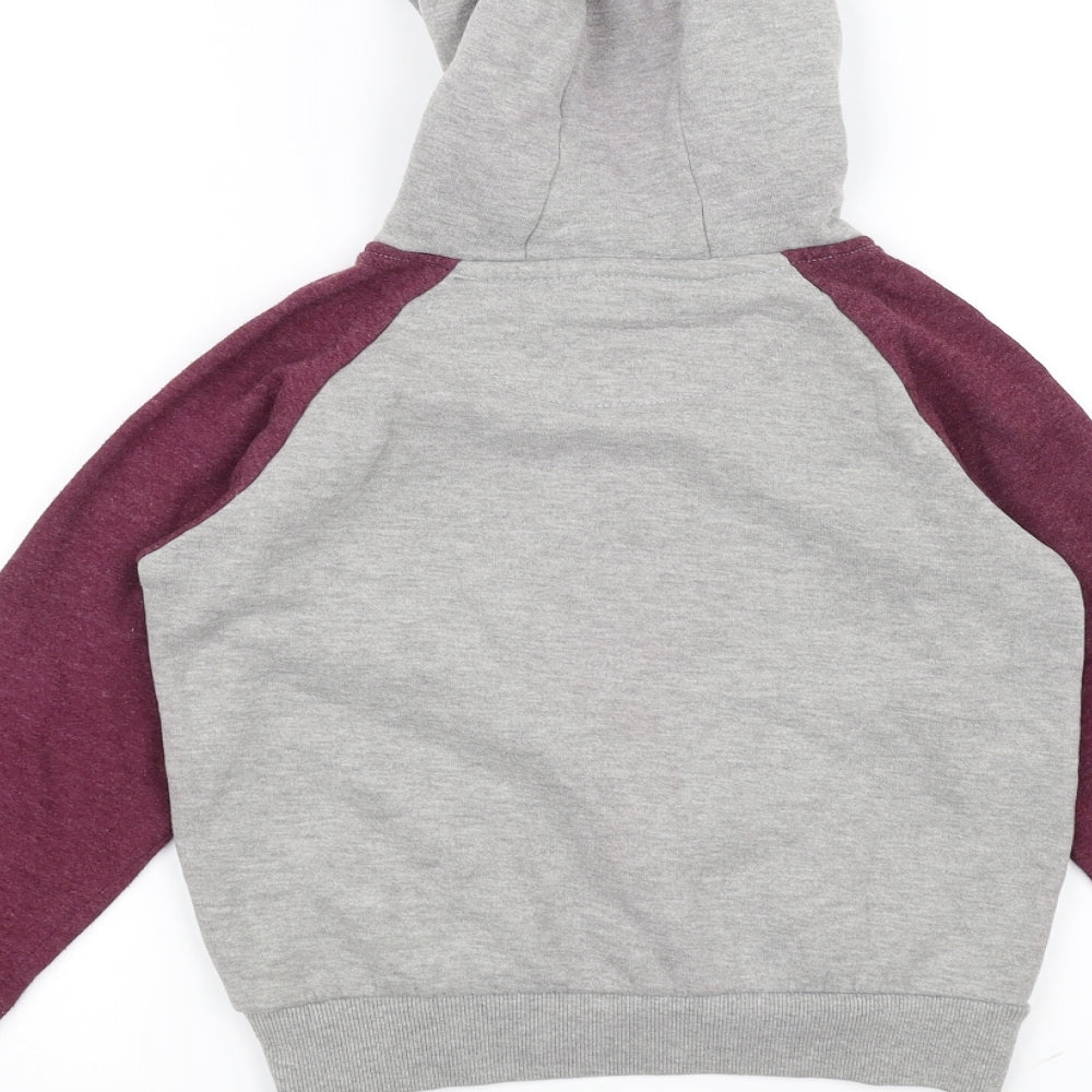 Rebel Boys Grey   Pullover Hoodie Size 7-8 Years