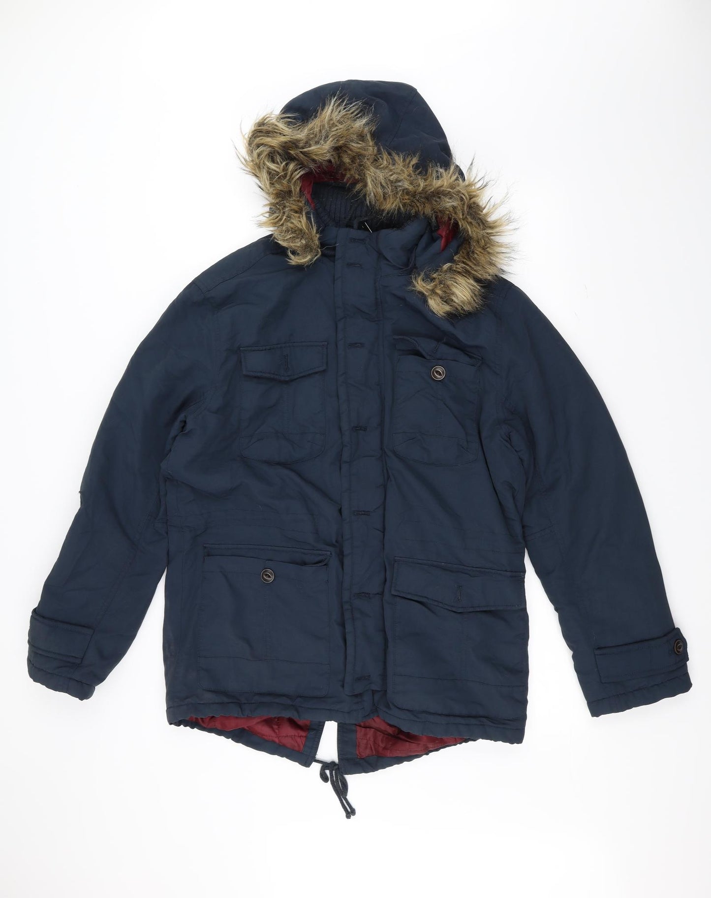 George Womens Blue   Parka Coat Size M