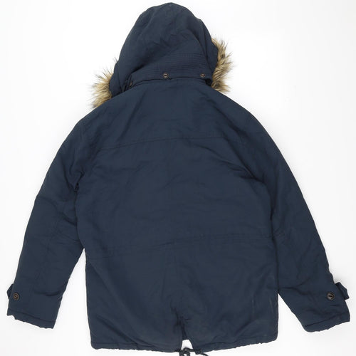 George Womens Blue   Parka Coat Size M