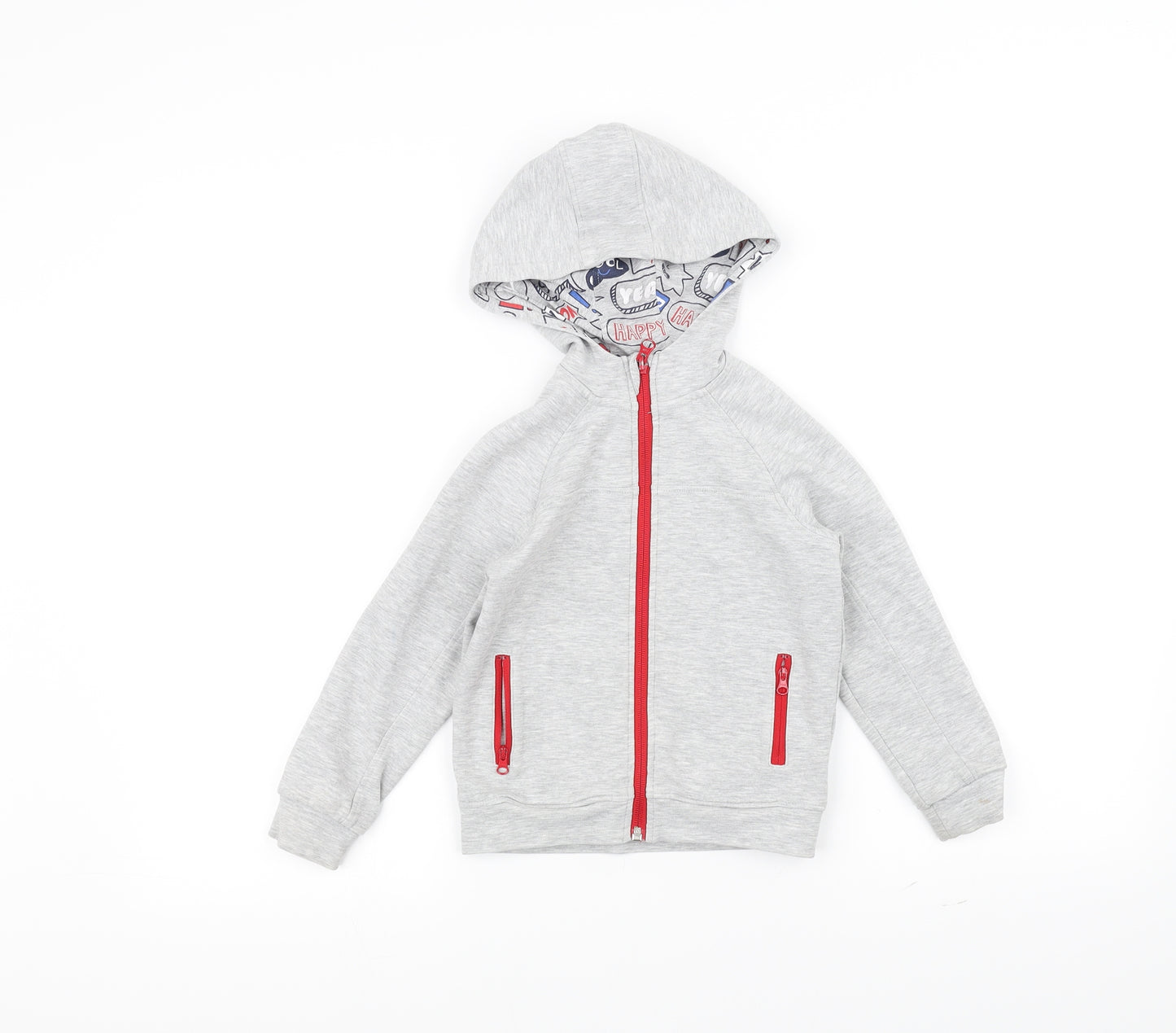 Marks and Spencer Girls Grey   Full Zip Hoodie Size 4-5 Years
