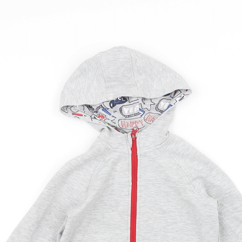 Marks and Spencer Girls Grey   Full Zip Hoodie Size 4-5 Years