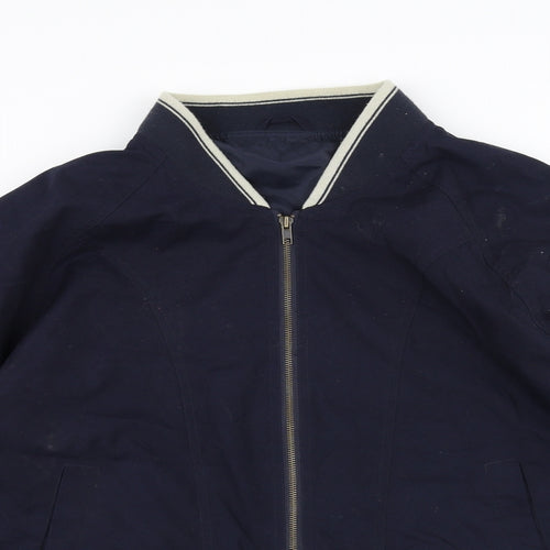 BHS Mens Blue   Bomber Jacket Jacket Size M