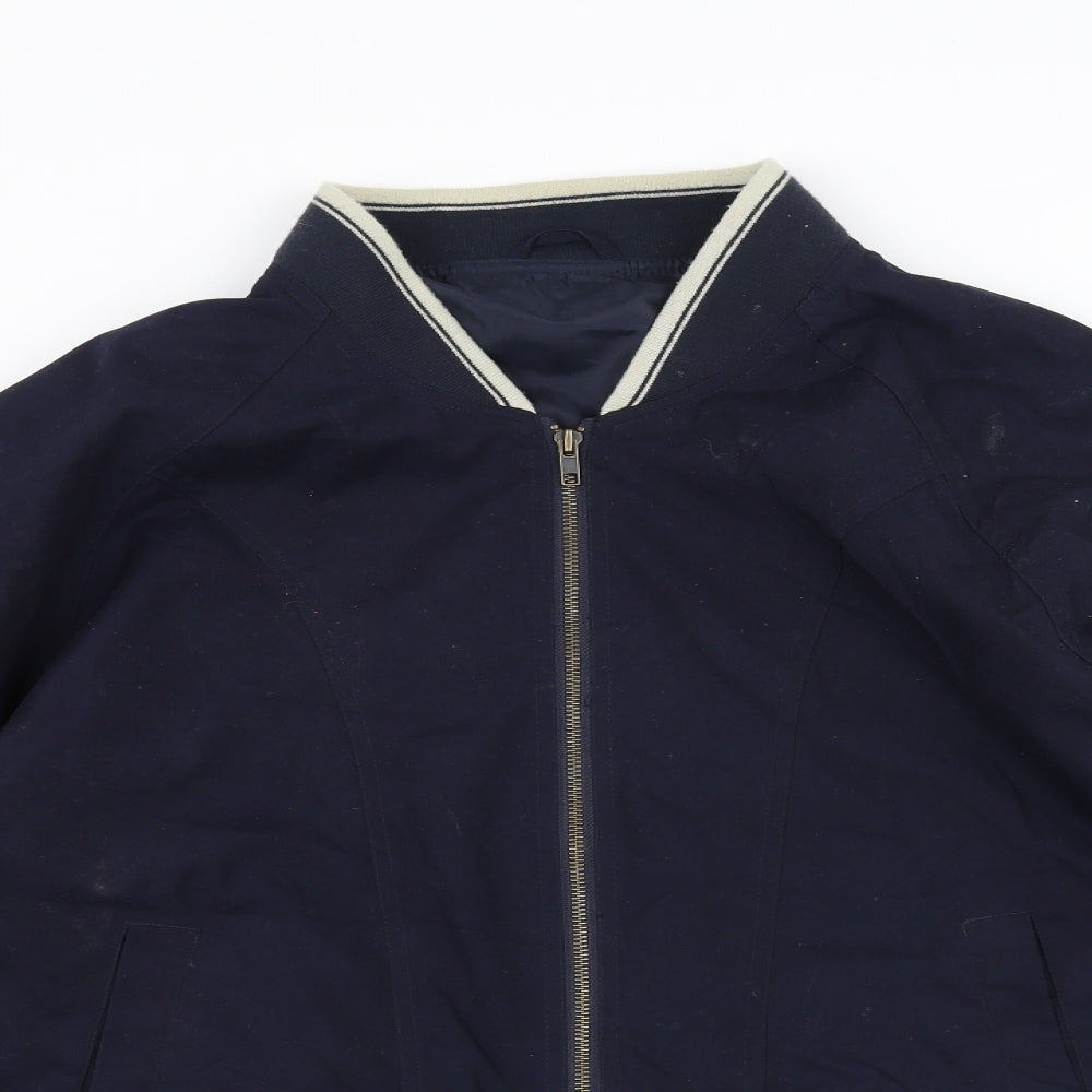 BHS Mens Blue   Bomber Jacket Jacket Size M