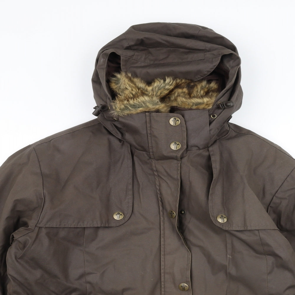 Coldene Womens Brown   Parka Coat Size XL