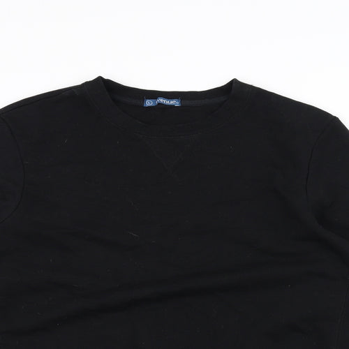 Avenue Mens Black   Pullover Jumper Size L