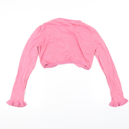 MW Girls Pink   Cardigan Jumper Size 11-12 Years