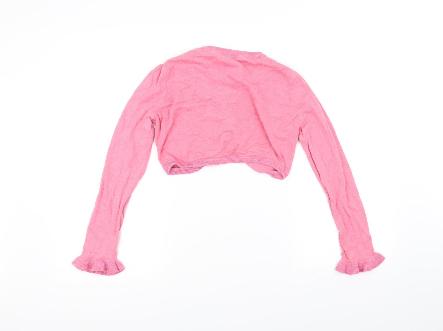 MW Girls Pink   Cardigan Jumper Size 11-12 Years