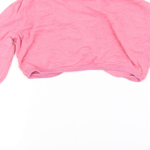 MW Girls Pink   Cardigan Jumper Size 11-12 Years