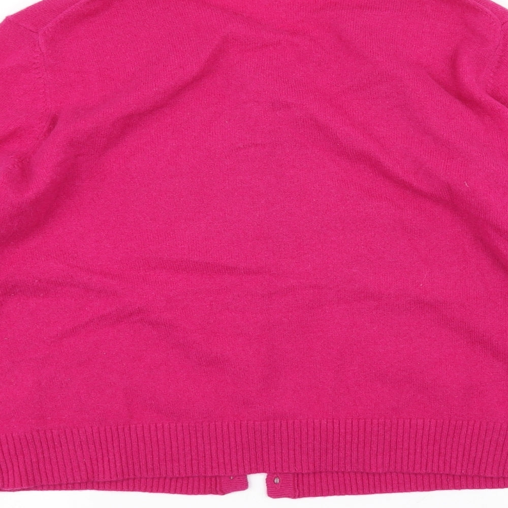 John Lewis Womens Pink   Cardigan Jumper Size 18