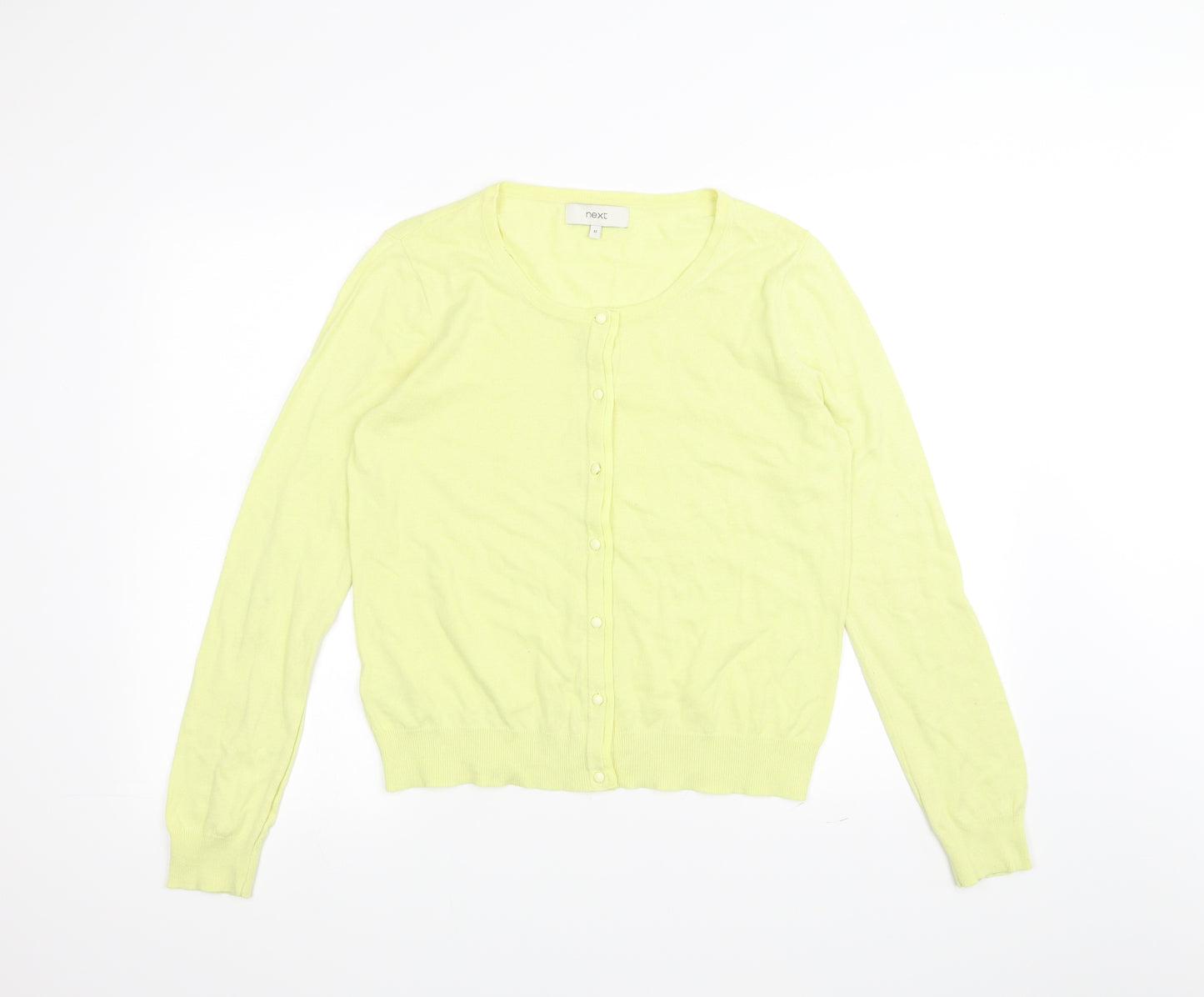 NEXT Womens Yellow   Cardigan Jumper Size 12