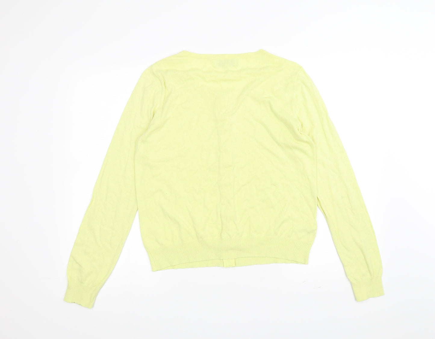 NEXT Womens Yellow   Cardigan Jumper Size 12