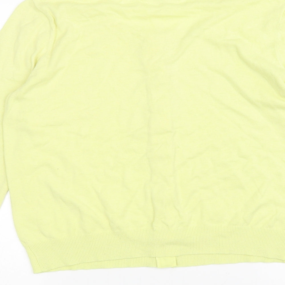 NEXT Womens Yellow   Cardigan Jumper Size 12