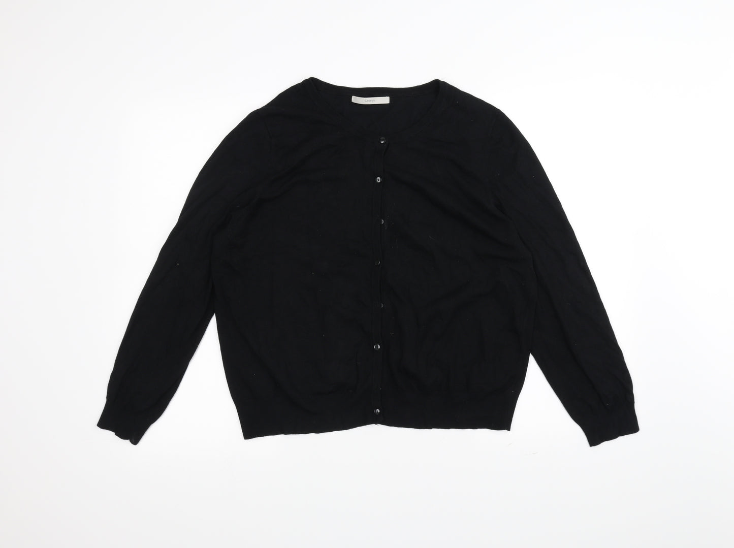 George Womens Black   Cardigan Jumper Size 18