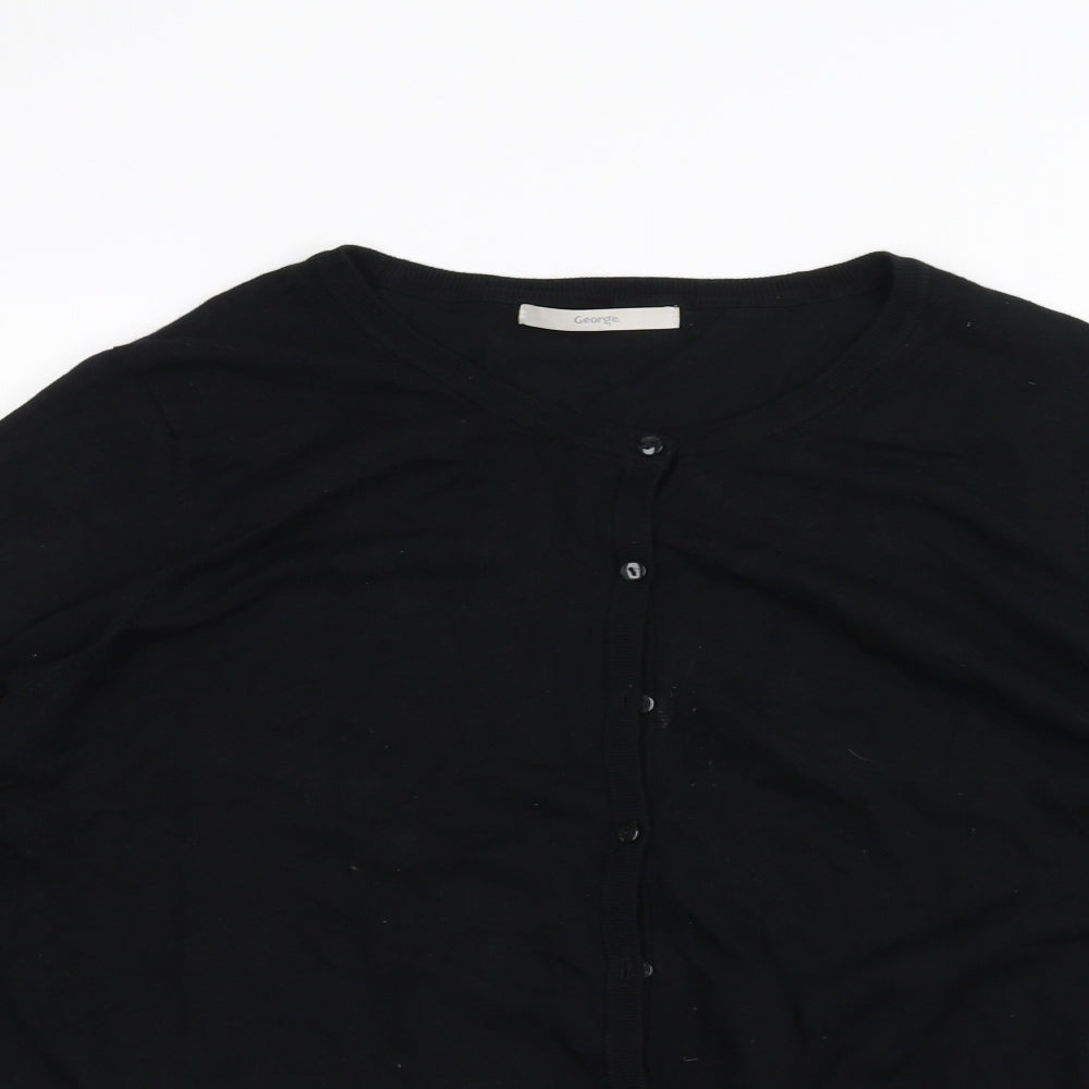 George Womens Black   Cardigan Jumper Size 18