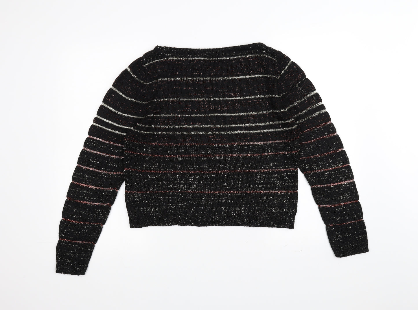 Miss Selfridge Womens Black  Knit Pullover Jumper Size 10