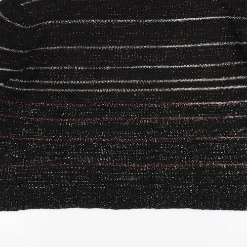 Miss Selfridge Womens Black  Knit Pullover Jumper Size 10