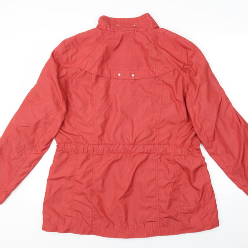 EWM Womens Red Check  Jacket Coat Size 18