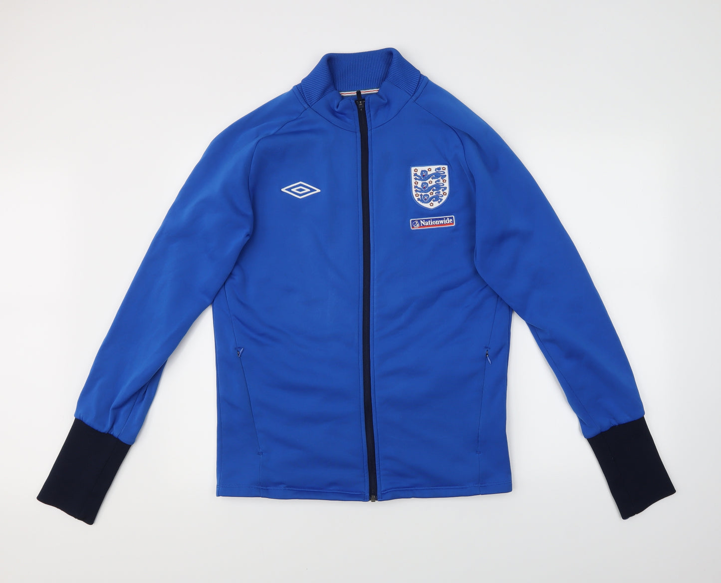Umbro Mens Blue   Full Zip Sweatshirt Size M  - England