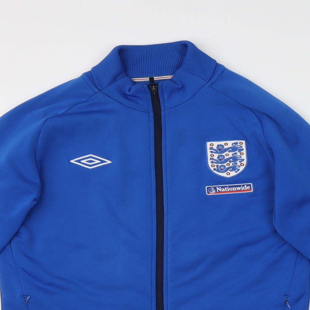 Umbro Mens Blue   Full Zip Sweatshirt Size M  - England