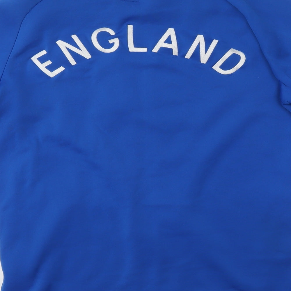 Umbro Mens Blue   Full Zip Sweatshirt Size M  - England