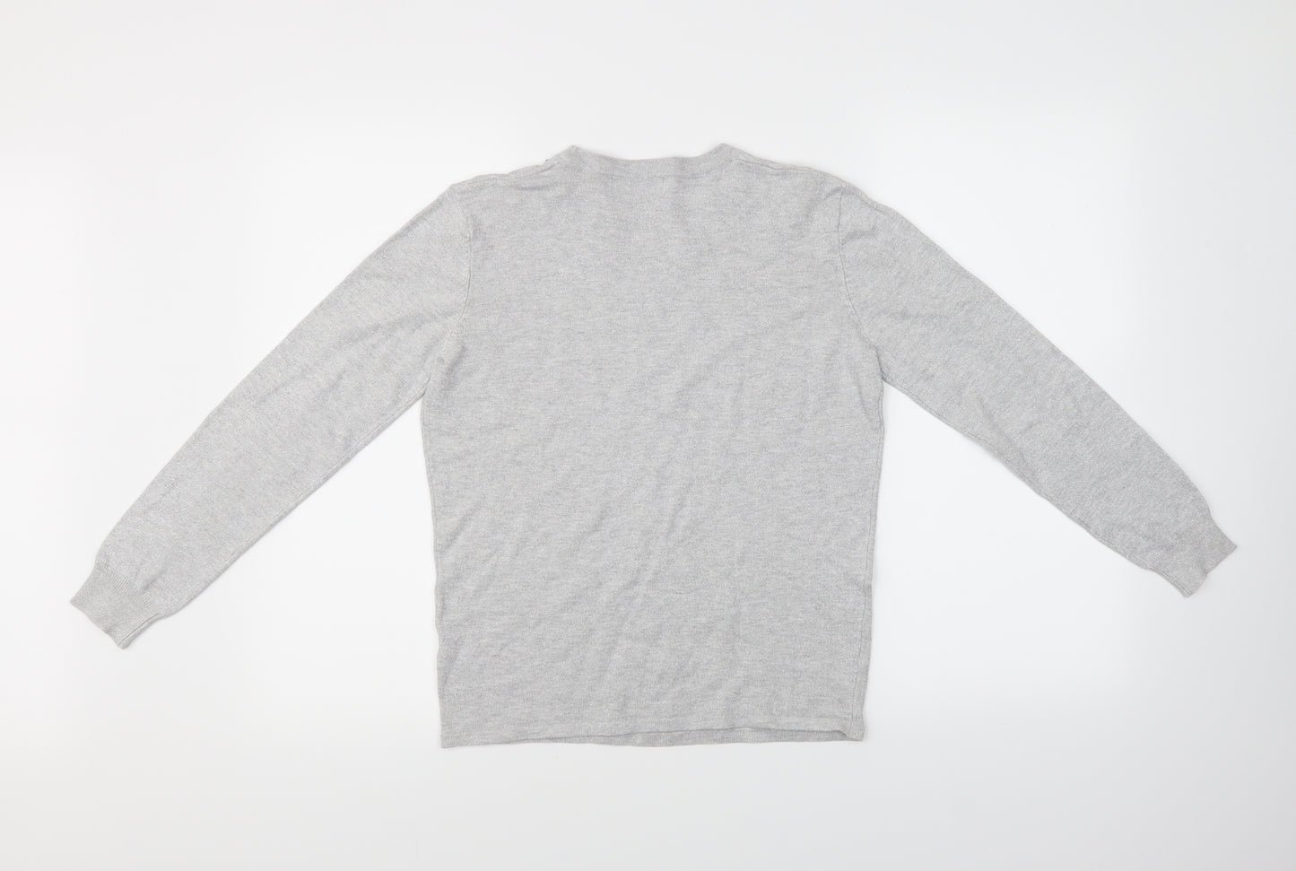 BASSINI Womens Grey   Basic T-Shirt Size S