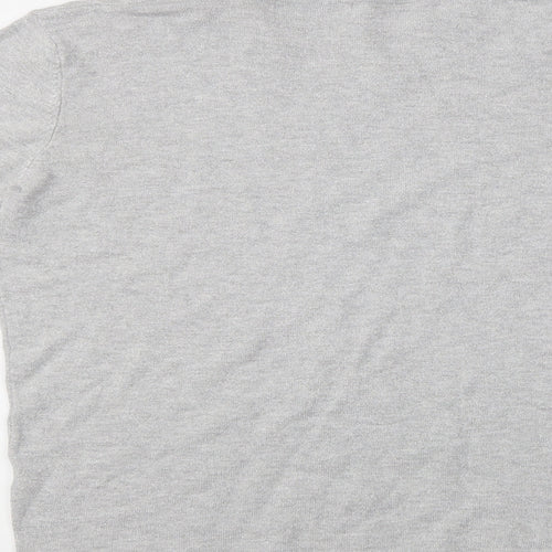 BASSINI Womens Grey   Basic T-Shirt Size S