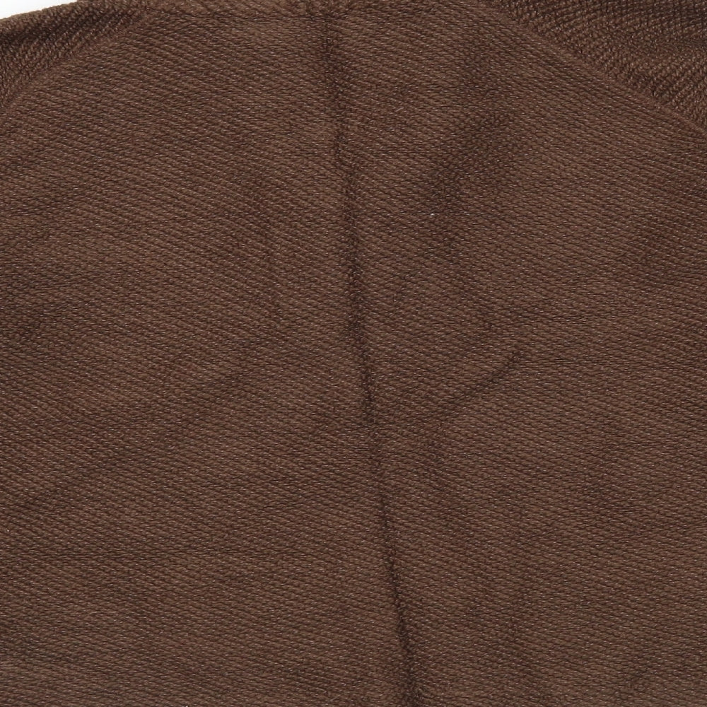 wierd fish Womens Brown   Henley Jumper Size L