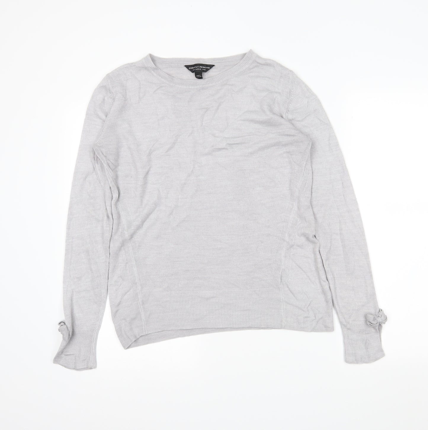 Dorothy Perkins Womens Grey   Tunic Jumper Size 12