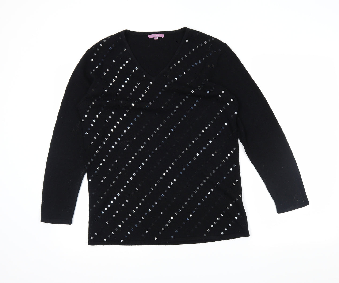 Alibi Womens Black   Tunic Jumper Size 10