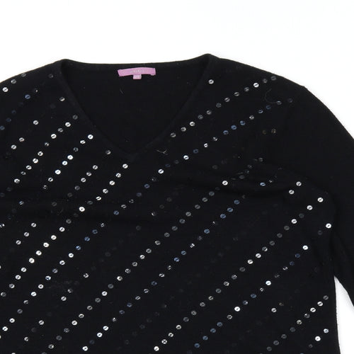 Alibi Womens Black   Tunic Jumper Size 10