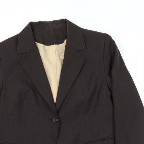NL Collection Womens Brown   Jacket Blazer Size 16